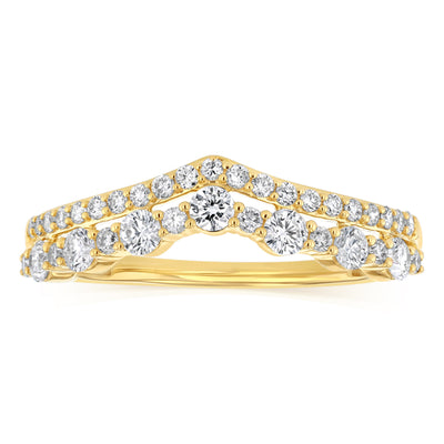 Luminesce Lab Grown Diamond 0.60 Carat Dress Ring in 9ct Yellow Gold