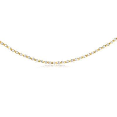 Luminesce Lab Grown 1 Carat Diamond Necklace in 9ct Yellow Gold