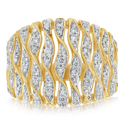 Luminesce Lab Grown 0.45 Carat Diamond Ring in 9ct Yellow Gold