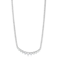 Load image into Gallery viewer, Luminesce Lab Grown 8.7 Carats Diamond Tennis Necklace in 10ct White Gold