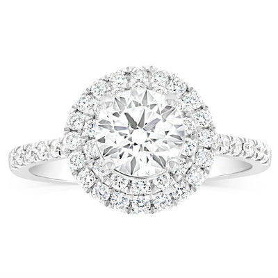 Luminesce Lab Grown Diamond 1.5 Carat Solitaire Fancy Ring in 9ct White Gold