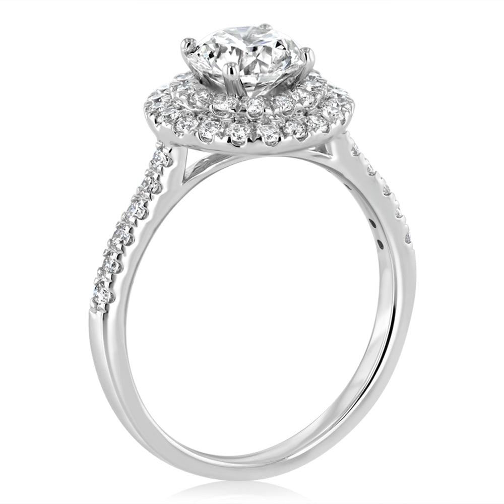 Luminesce Lab Grown Diamond 1.5 Carat Solitaire Fancy Ring in 9ct White Gold