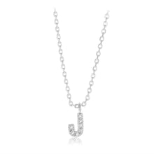 Load image into Gallery viewer, Luminesce Lab Grown Diamond &quot;J&quot; Pendant on Adjustable 40-45cm Chain Set in Sterling Silver