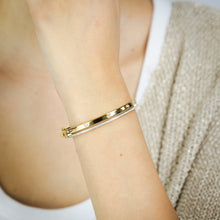 Load image into Gallery viewer, Luminesce Lab Grown 1/2 Carat Diamond Bangle in Gold Plated Silver
