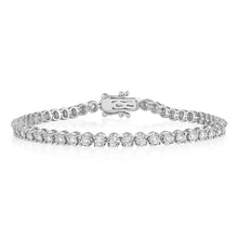 Load image into Gallery viewer, Luminesce Lab Grown 2 Carat Diamond Tennis Necklace in 9ct Yellow Gold
