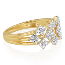 Load image into Gallery viewer, Luminesce Lab Grown Diamond Ring in Gold Plated Silver