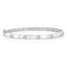 Load image into Gallery viewer, Luminesce Lab Grown 1/3 Carat Diamond Bangle in Sterling Silver