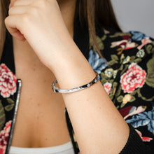 Load image into Gallery viewer, Luminesce Lab Grown 1/3 Carat Diamond Bangle in Sterling Silver