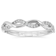 Load image into Gallery viewer, Luminesce Lab Grown 1/10 Carat Diamond Ring in Sterling Silver