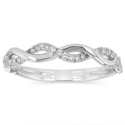 Luminesce Lab Grown 1/10 Carat Diamond Ring in Sterling Silver