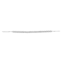 Load image into Gallery viewer, Luminesce Lab Grown 1/5 Carat Diamond Slider Bracelet in Sterling Silver