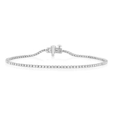 Load image into Gallery viewer, Luminesce Lab Grown 1.00 Carat Diamond Tennis Bracelet in Platinum
