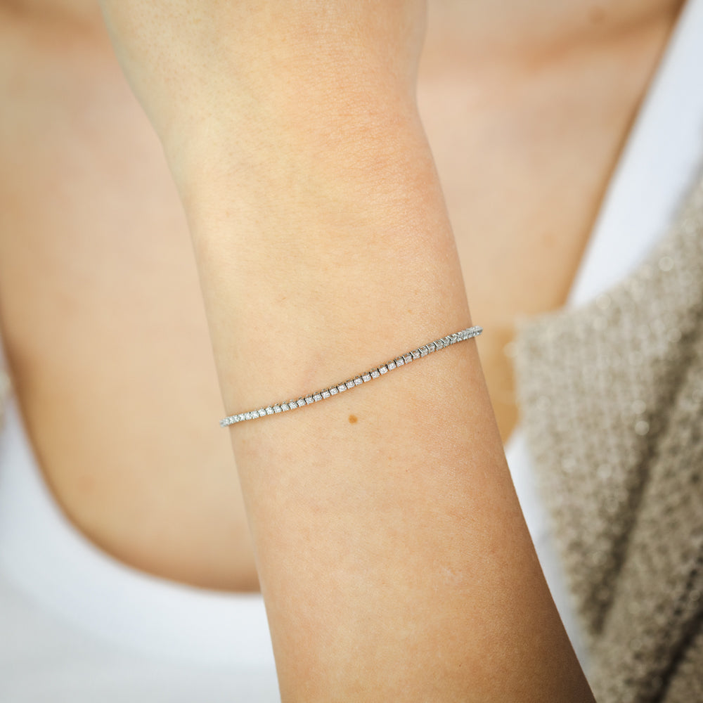 Luminesce Lab Grown 1.00 Carat Diamond Tennis Bracelet in Platinum