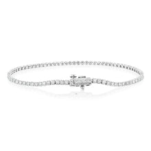 Load image into Gallery viewer, Luminesce Lab Grown 2 Carat Diamond Tennis Bracelet in Platinum