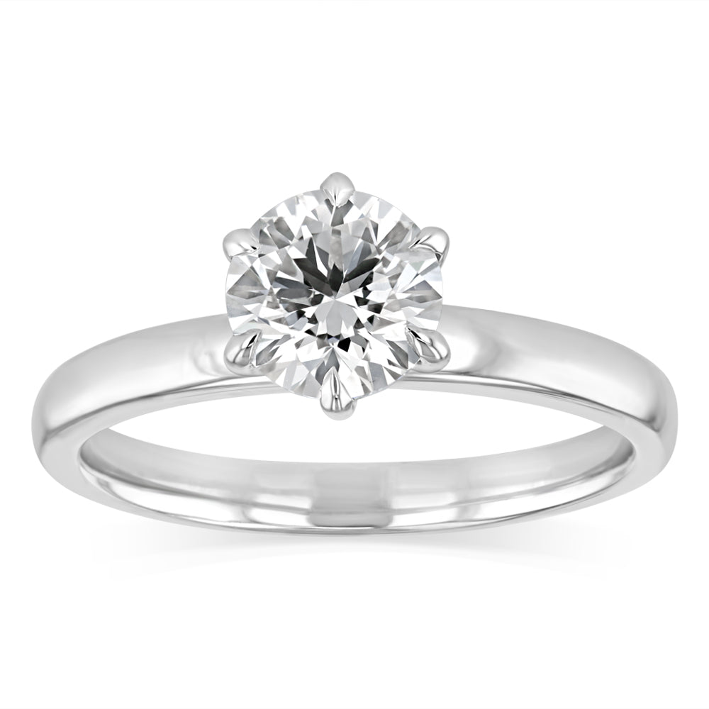 Luminesce Lab Grown 1 Carat Diamond Solitaire Engagement Ring in Platinum