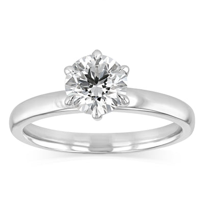 Luminesce Lab Grown 1 Carat Diamond Solitaire Ring in Platinum