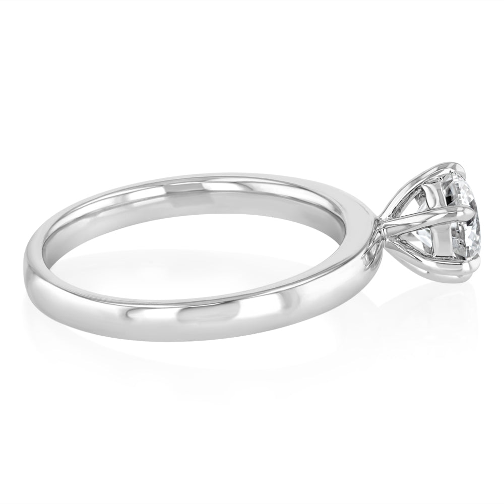 Luminesce Lab Grown 1 Carat Diamond Solitaire Engagement Ring in Platinum