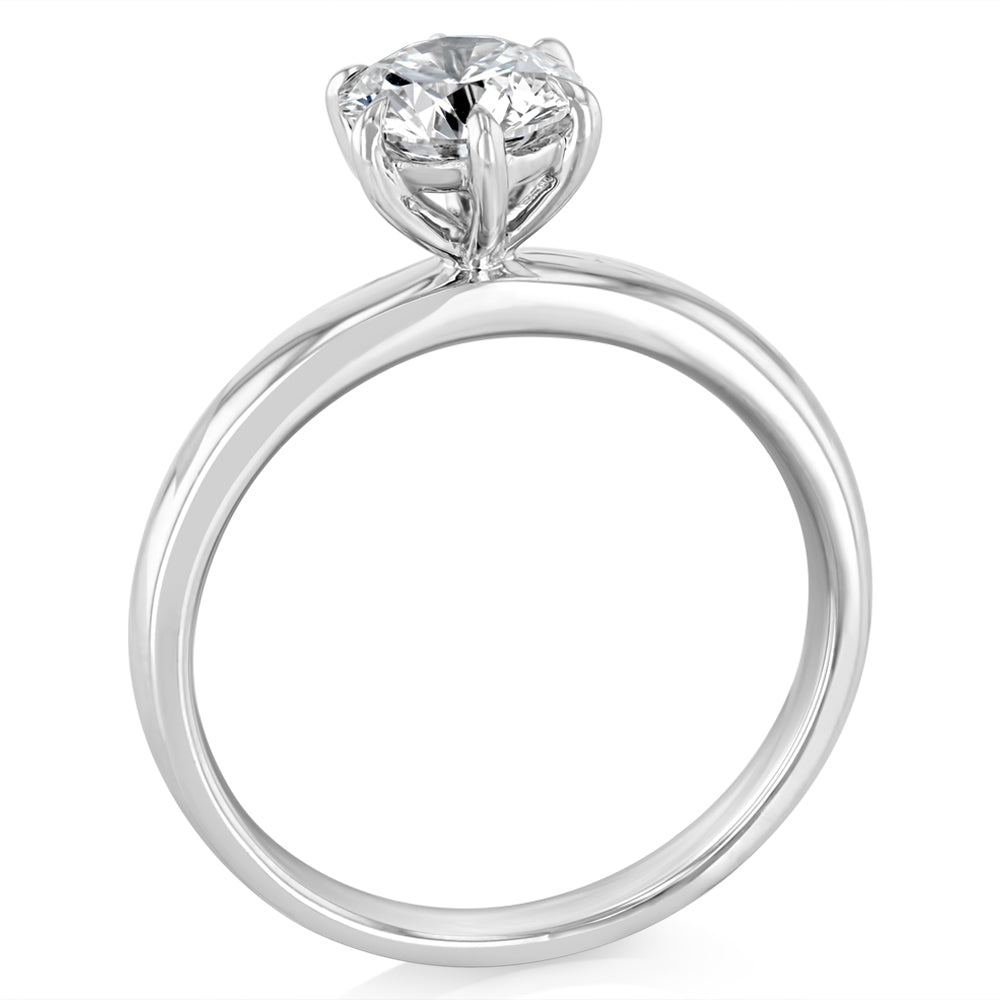 Luminesce Lab Grown 1 Carat Diamond Solitaire Engagement Ring in Platinum