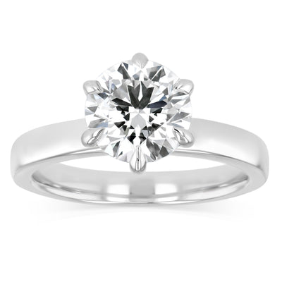 Luminesce Lab Grown 2 Carat Diamond Solitaire Ring in Platinum