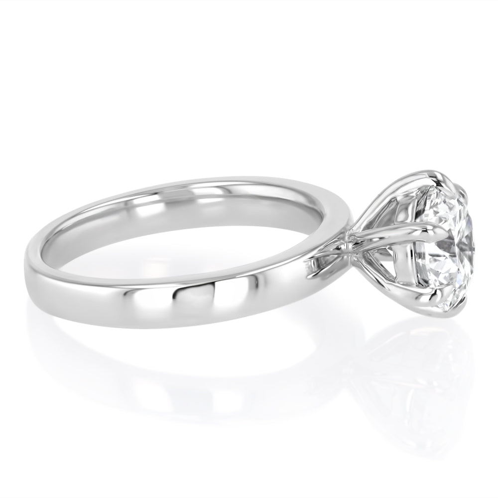 Luminesce Lab Grown 2 Carat Diamond Solitaire Engagement Ring in Platinum