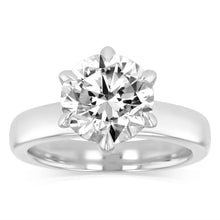 Load image into Gallery viewer, Luminesce Lab Grown 3 Carat Diamond Solitaire Engagement Ring in Platinum