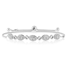 Load image into Gallery viewer, Luminesce Lab Grown 1/5 Carat Diamond Bracelet in Sterling Silver