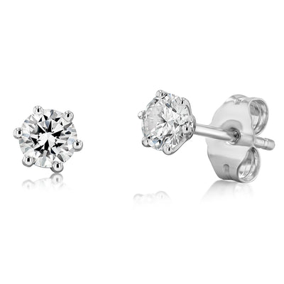 Luminesce Lab Grown 1/2 Carat Diamond Stud Earring in Platinum