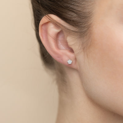 Luminesce Lab Grown 1/2 Carat Diamond Stud Earring in Platinum