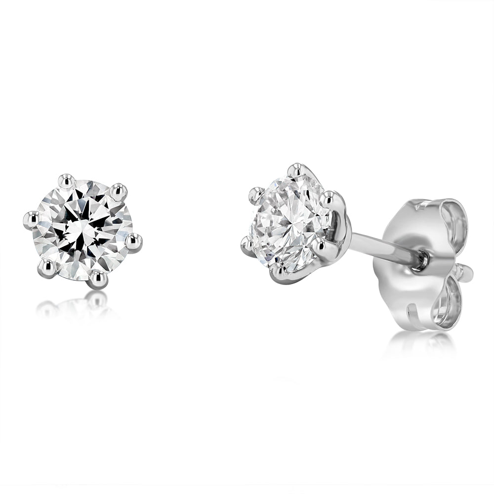 Luminesce Lab Grown 3/4 Carat Diamond Stud Earrings in Platinum