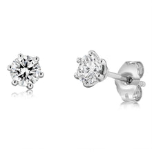 Load image into Gallery viewer, Luminesce Lab Grown 3/4 Carat Diamond Stud Earrings in Platinum