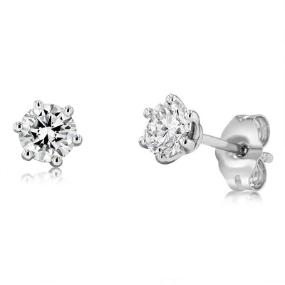 Luminesce Lab Grown 3/4 Carat Diamond Stud Earrings in Platinum