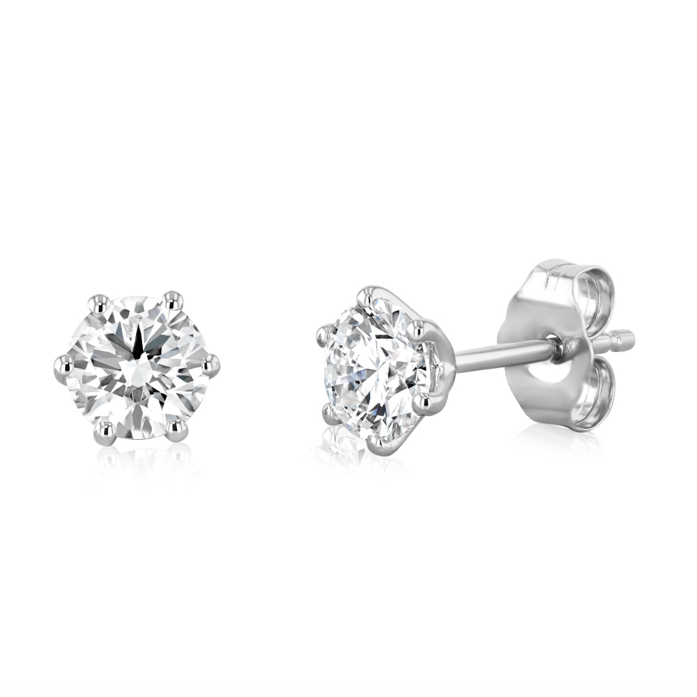 Luminesce Lab Grown 1 Carat Diamond Stud Earring in Platinum