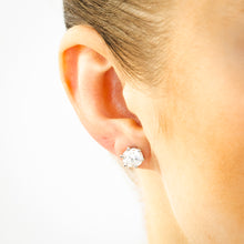 Load image into Gallery viewer, Luminesce Lab Grown 3 Carat Diamond Stud Earrings in Platinum