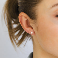 Load image into Gallery viewer, Luminesce Lab Grown 1/5 Carat Diamond Bezel Set Earrings in 9ct Yellow Gold