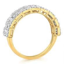 Load image into Gallery viewer, Luminesce Lab Grown 3/4 Carat Ring in Gold Plated Sterling Silver