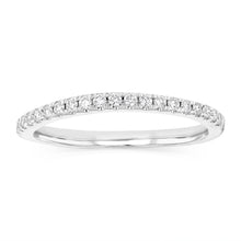 Load image into Gallery viewer, Luminesce Lab Grown 1/5 Carat Diamond Eternity Ring in Platinum