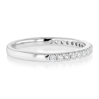 Luminesce Lab Grown 0.29 Carat Diamond Eternity Straight Ring in Platinum