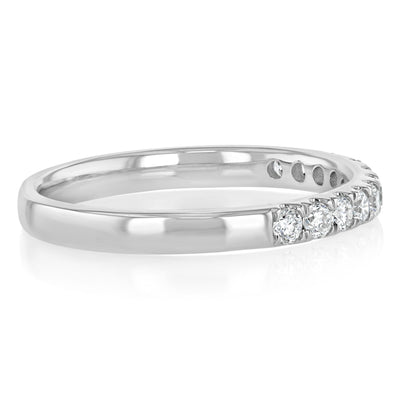 Luminesce Lab Grown 0.32 Carat Eternity Straight Ring in Platinum