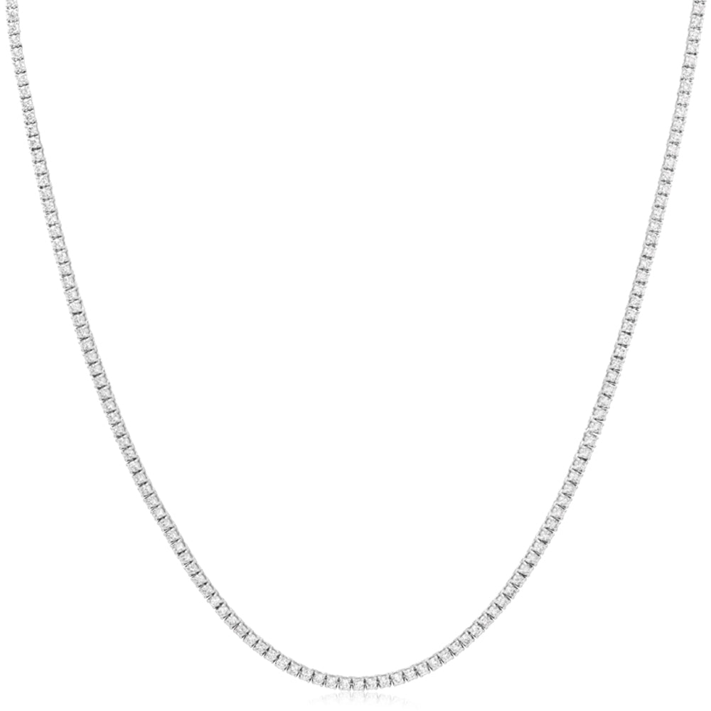 Luminesce Lab Grown 4.95 Carat Diamond 45.5cm Tennis Necklace in 9ct White Gold