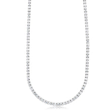 Load image into Gallery viewer, Luminesce Lab Grown 6 Carat Diamond 40cm Tennis Necklace in 9ct White Gold