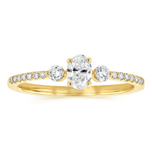 Load image into Gallery viewer, Luminesce Lab Grown 1/3 Carat Diamond Solitaire Ring in 9ct Yellow Gold