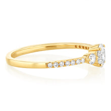 Load image into Gallery viewer, Luminesce Lab Grown 1/3 Carat Diamond Solitaire Ring in 9ct Yellow Gold