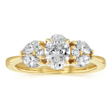 Load image into Gallery viewer, Luminesce Lab Grown 1.20 Carat Diamond Oval Ring in 9ct Yellow Gold
