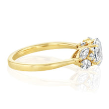 Load image into Gallery viewer, Luminesce Lab Grown 1.20 Carat Diamond Oval Ring in 9ct Yellow Gold