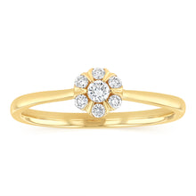 Load image into Gallery viewer, Luminesce Lab Grown 1/6 Carat Diamond Ring in 9ct Yellow Gold