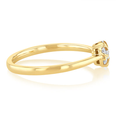 Luminesce Lab Grown 1/6 Carat Diamond Ring in 9ct Yellow Gold