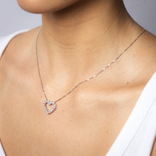 Load image into Gallery viewer, Luminesce Lab Grown 1 Carat Diamond Heart Pendant on 45cm Chain in Sterling Silver