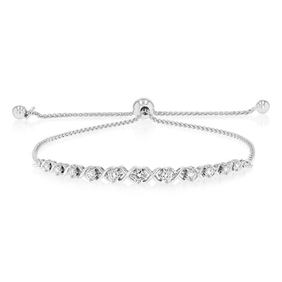 Luminesce Lab Grown 1/2 Carat Diamond Bracelet in Sterling Silver