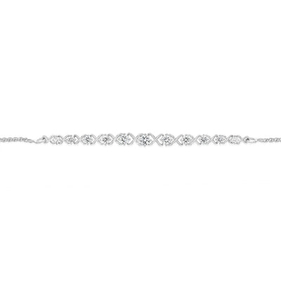 Luminesce Lab Grown 1/2 Carat Diamond Bracelet in Sterling Silver