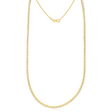 Load image into Gallery viewer, Luminesce Lab Grown 4 Carats Diamond Necklace 45cm in 9ct Yellow Gold